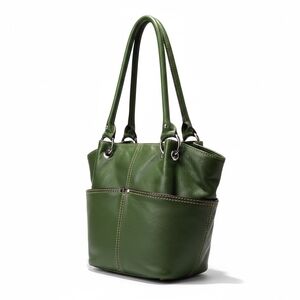 Tignanello Pebbled Leather Bucket Style Shoulder Bag